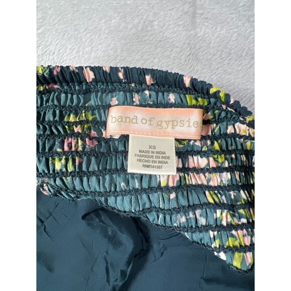 Band of Gypsies Floral Wide Leg Romper XS Boho Spring Festival Jumpsuit - Picture 6 of 8